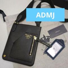 ☘️[新品未使用]ADMJショルダーバックマルチポーチモバイルポーチ　Black ☘️[新品未使用]ADMJショルダーバックマルチポーチモバイル
