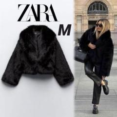 送関込み☆ZARA/ザラ☆フェイクファー クロップドジャケット