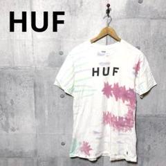 HUF ハフ メンズ フロントロゴ タイダイT Tシャツ L