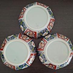 古伊万里　金魚　梅　波　八角鉢 古伊万里 色絵 金魚 水草と花 らんちゅう 十二角鉢 - 生活骨董と