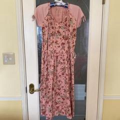 美品♡希少♡ピンクハウス　段々ワンピース　ティアード　ピコフリル 被せ 黒 美品♡希少♡ピンクハウス 段々ワンピース ティアード