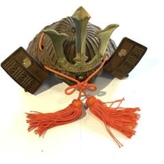 花王兜 鉄兜 出世兜 端午の節句 こどもの日 箱入り 未使用品 ミニ兜・豆兜 - 高岡銅器展示館