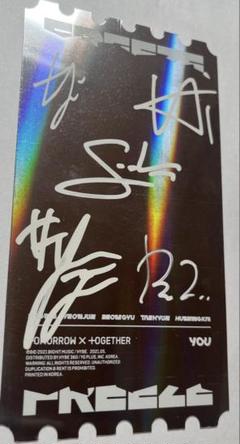TOMORROW X TOGETHER - TXT US限定 直筆サインの通販 by BAM's