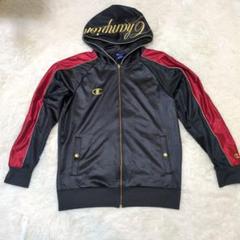 Champion チャンピオン 黒×赤×金 ジャージ上着 魔裟斗モデル