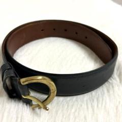 美品 箱付き COACH ベルト カーフスキン SOLID BRASS レザー coach コーチ レザー 革 ベルト ゴールド金具 - メルカリ