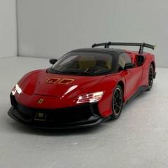 フェラーリ SF90XX ダイキャスト ミニカー　1/24 ルーフ開閉可能
