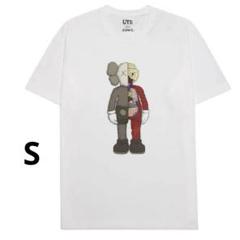 新品タグ付き　ユニクロ Tシャツ　カウズ　KAWS　ユニセックス　ホワイト　S