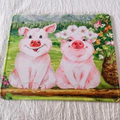 マウスパッド 20×24cm ブタ 豚 ぶた ピンク 滑り止め まうすぱっど