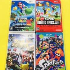 WiiUとカセット（マリオギャラクシー、マリオベースボール、スマブラ）リモコン WiiUとカセット（マリオギャラクシー、マリオベースボール