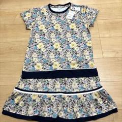 新品タグ付き‼️フィラ　花柄　上下セット　ネイビー　XL フラワー　テニススコート