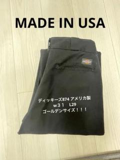USA製 ディッキーズ874ゴールデンサイズ 90s USA製 Dickies 874 シルバーグレー34×28デッドストック
