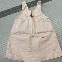 MIKI HOUSE ジャンバースカート 90cm ベージュ