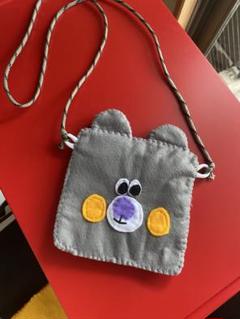くまミニかばん♦ハンドメイド フェルト