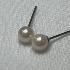 本真珠　パールピアス　あこや真珠　ベビーパール5mm〜 金属アレルギー　409