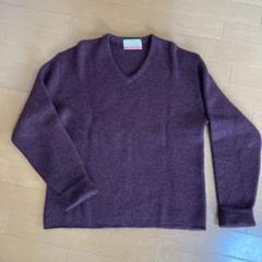 Jantzen◆60s/推定モヘア混/Vネック/2ポケ/ニット・セーター(薄手)/36/ブルー シャギーニットVネックトップス 49AV JUNKO SHIMADA｜クロス