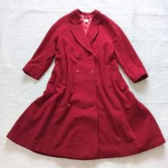 人気アイテム 値下げ☆KENZOフランス製ウールロングコート赤ロングコート ジャケット・アウター