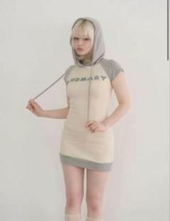【新品未使用】ANDMARY Mary logo mini dress 1 ANDMARY】Mary logo mini dress