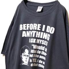 ジャージーズ 英字プリント Tシャツ グレー 灰色 XL 古着