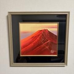 【風水絵画】ダイヤモンド金富士 金運アップ天照大神強力開運波動A4額縁付 風水絵画】ダイヤモンド金富士 金運アップ天照大神強力開運波動