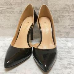 Diana 黒 エナメル ポインテッドトゥ パンプス 良品】 DIANA ヒール パンプス ポインテッドトゥ 23㎝ 黒