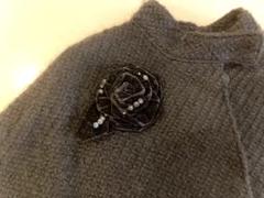 【シャーリーテンプル　お花付き黒ケープ②】120