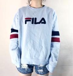 【着画】フィラ FILA ビッグロゴ スウェット トレーナー レディース