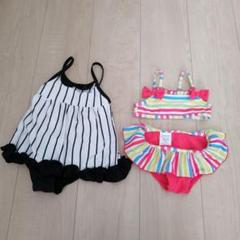 新品 女の子水着 ビキニ 水着2点セット 90サイズ