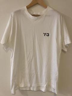 Y-3 ワンポイントロゴ刺繍 半袖 Tシャツ オーバーサイズ 白