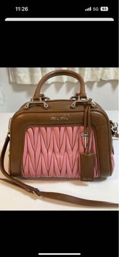 2025年最新】miu miu バッグ ブラウンの人気アイテム - メルカリ