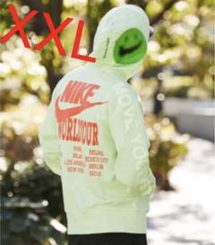 完売 NIKE HOODIE ワールドツアー XXL グリーン 黄緑
