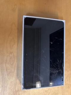 HUAWEI タブレット本体 ネイビー 画面ひび割れあり 起動はします。
