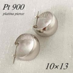 【未使用】 プラチナ（7×10mm）月甲フープピアス Pt900刻印入 日本製 地金＊プラチナ【7×10mm 月甲フープピアス】Pt900刻印入 日本製