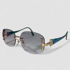 希少　YSL　イヴサンローラン　リムレス　ロゴ　サングラス　メガネフレーム