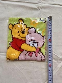 新品｜プーさん＆ピンクくま柄ミニタオル｜保育園・幼稚園に◎