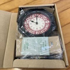 新品未使用 コカコーラ　SEIKO 掛け時計　シルバー　チェック柄　AC203 新品未使用】コカコーラ SEIKO 掛け時計 シルバー チェック柄