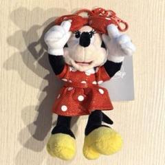ミニー ぬいぐるみキーホルダー ドットリボン ディズニーストア