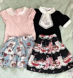シャーリーテンプル　キッズ服セット　スカート　トップス　サイズ100