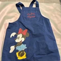 ベルメゾン　子供用エプロン　ミッキーマウス　ディズニー　お手伝い