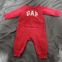 ◆夏限定価格◆GAP フード付き レッド ロンパース ダブルジッパー