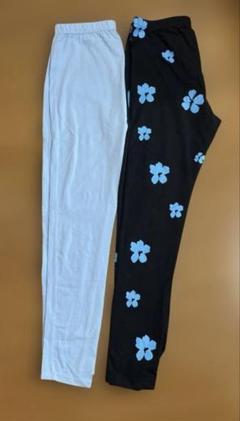 キッズ花柄レギンスセット 2セット