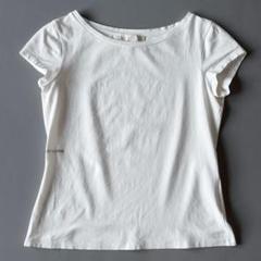 エスマックスマーラ カットソー 半袖　Tシャツ ピチT 白 ビジュー y2k