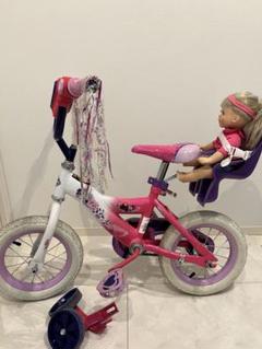 レア幼児用自転車 ピンク ディズニープリンセス12インチ　海外　補助輪付き レア幼児用自転車 ピンク ディズニープリンセス12インチ 海外