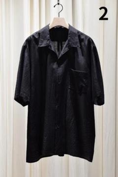 COMOLI 25SS KHADIコットン 半袖オープンカラーシャツ 2
