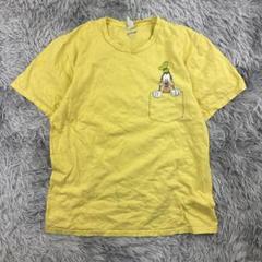 Disney × PORT & COMPANYTシャツ/アメリカ古着/イエロー