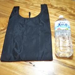 レジ袋型 エコバッグ 撥水 ハンドメイド 黒