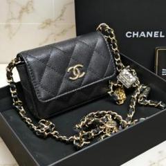 シャネルチェーンバック（布製） CHANEL - CHANEL シャネル 布チェーンバッグの通販 by aloalo