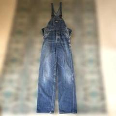 70s Levi'sオーバーオール 黒タブ香港製 ヴィンテージタテ落ちサイズ30 70s Levi'sオーバーオール 黒タブ香港製 ヴィンテージタテ落ち