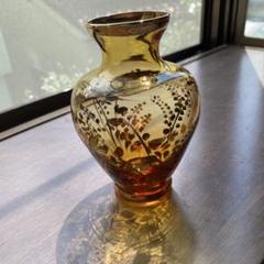 ★大きなベネチアン アイアン 手吹き ガラス 花器 アンティーク プランター arlecchino106-1.jpg