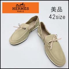 ■ 43534★年 HERMES エルメス メンズ 42 デッキシューズ □ 43534☆年 HERMES エルメス メンズ 42 デッキシューズ - メルカリ