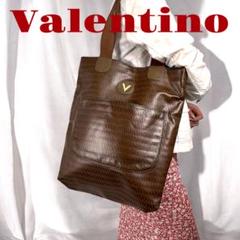 Valentino トートバッグ　ポーチ付き　エコバッグ　A4